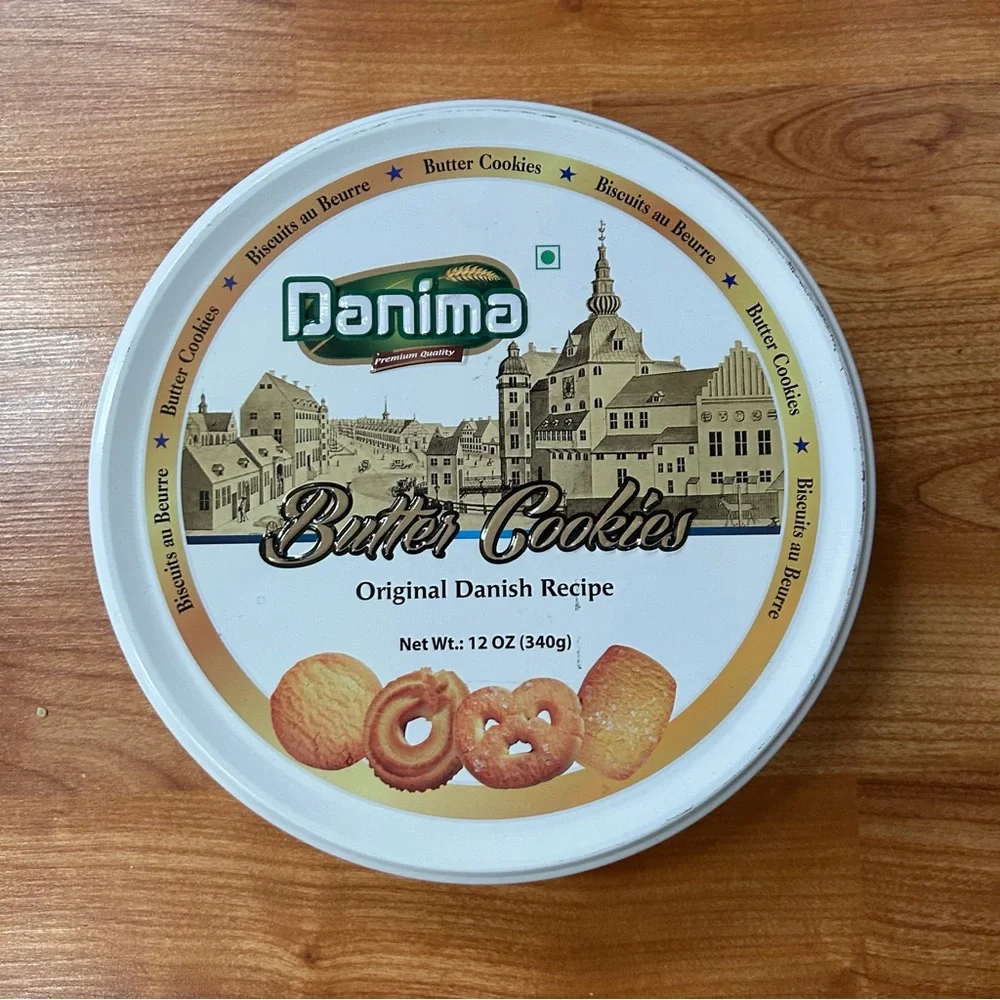 Free item: Danima Butter cookie empty tin tins